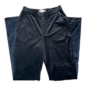 Good American Black Velvet Pants Size 1